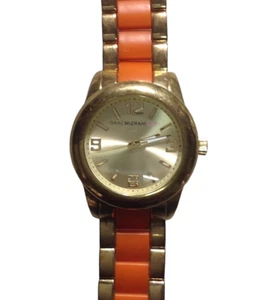 Isaac Mizrahi Quartz Watch - Orange Acetate, Gold, White Hands - Ladies - Picture 1 of 14