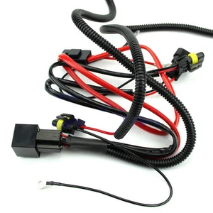 Xenon HID Light Relay Wiring Harness Set H1 H3 H4 H7 H8 H9 H11 9006 9005 Sales - Picture 1 of 8