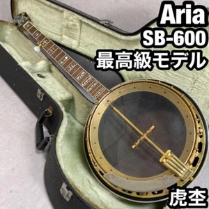 ARIA SB-600 5-STRING deluxe BANJO Japan with Hard case - Picture 1 of 11