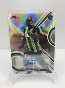 2022 Topps Finest MLS Autógrafo Refractor #82 Austin FC - MOUSSA DJITTE - Imagen 1 de 2