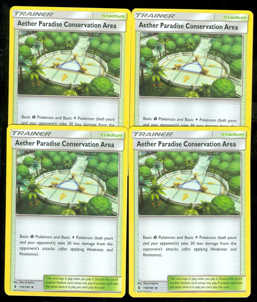 Pokemon AETHER PARADISE CONSERVATION AREA 116/145 - Guardians Rising - MINT 4X - Image 1 of 1