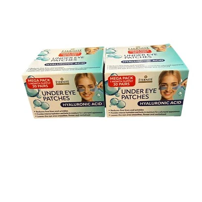 Eternite Under Eye Patches x 2 Hyaluronic Acid  60 Pairs Two Months Supply - Image 1 of 4