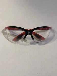 EKTELON EYEWEAR RED FRAME RACQUETBALL EYE PROTECTION / MULTI LENS & CASE - Picture 1 of 9