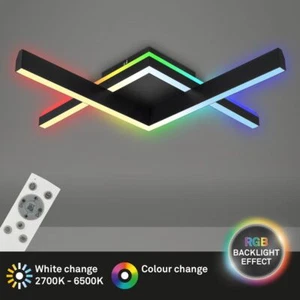 LED Ceiling Light Chandelier Lamp RGB Dimmable CCT Remote Control 18W Gaming - Picture 1 of 8