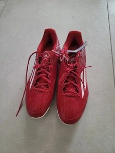 Adidas Baseball Cleats Litestrike Iron Skin Men's US Sz 13 Red - Picture 1 of 6