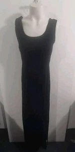 Bisou Bisou By Michele Bohbot Long Vintage Jersey Side Split Dress Sz 12 - Picture 1 of 8