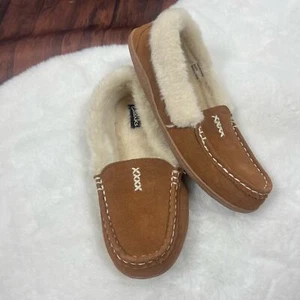 Clarks Faux Fur Moccasin Indoor Outdoor Slipper Womens 10M JMH1701 - Picture 1 of 5