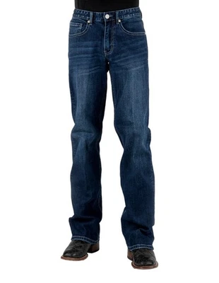 Stetson Western Jeans Mens 1313 Modern Dark Wash 11-004-1313-4098 BU - Image 1 of 3