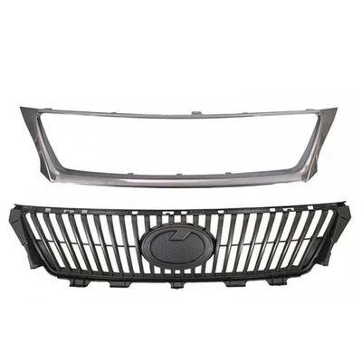 New For Lexus IS250 IS350 2009-2010 Front Bumper Grille Chrome Trim Molding 2pc — 第 1/4 张图片
