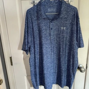 Under Armour Men’s 2XL Playoff Polo Blue Shirt  - Picture 1 of 3