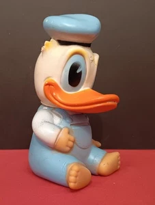 LOVELY SOFT RUBBER DONALD DUCK FIGURE FROM THE 80s - Foto 1 di 5