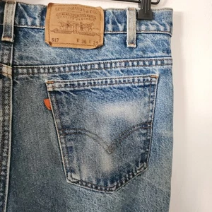 Levis con lengüeta naranja vintage para hombre 36" x 29" - Imagen 1 de 15