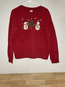 Felpa Holiday Editions Brutto Natale Donna Piccola Rossa Manica Lunga Vacanze! - Foto 1 di 15