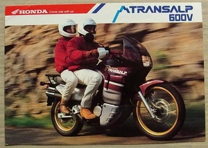 HONDA TRANSALP 600V Motorcycle Sales Brochure c1989 - Picture 1 of 2