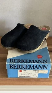 Berkemann Vintage Toeffler Damen Clogs 39 Blau Holzclogs - Bild 1 von 15