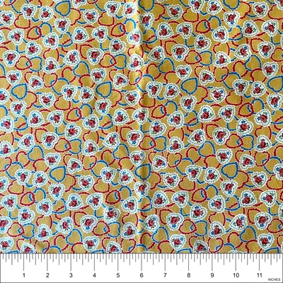 Quilt Gate Hearts & Roses Cotton Fabric Sew, Quilt | 28"x44" - Image 1 of 2