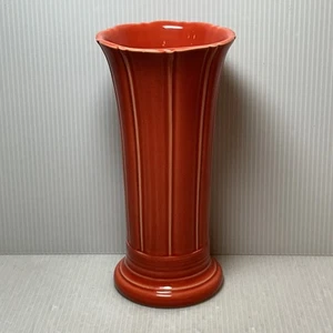 Vintage VASE Persimmon Fiesta HOMER LAUGHLIN, 7 3/4" Orange, Discontinued **RARE - Picture 1 of 10