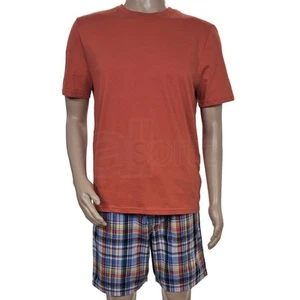 Mens Pyjama Loungewear Set ex M S Cotton Shorty Comfort Nightwear Gift UK Size - Picture 1 of 10
