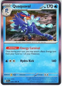 Quaquaval 054/198 Pokemon SV01: Scarlet & Violet Base Set Holo Rare NM - Picture 1 of 2