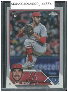 2023 Topps Chrome Update Zack Weiss Refractor RC USC155 - Picture 1 of 2