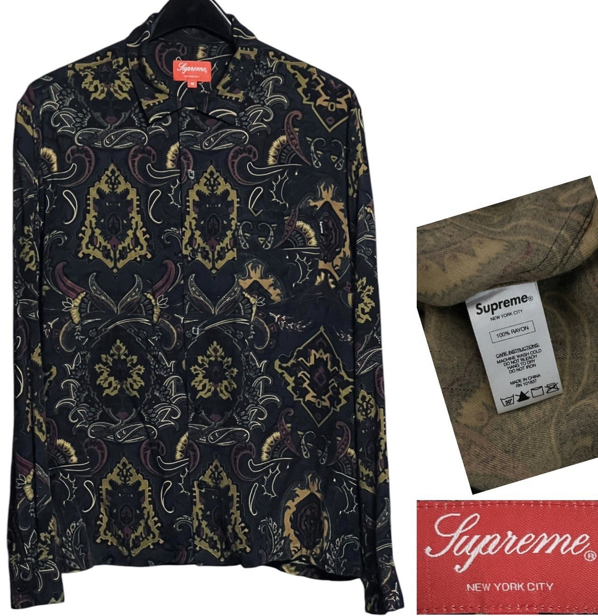 Supreme Paisley Casual Button-Down Shirts for Men for sale Supreme Paisley Casual Button-Down Shirts for Men for sale