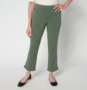 Quacker Factory DreamJeannes Tall Flat Waist Straight Leg Ankle A696905 Ivy ST - Picture 1 of 2