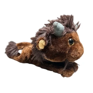 The Petting Zoo SlapStix Slap Bracelet Bison Plush 9.5" Stuffed Animal NWOT - Picture 1 of 6