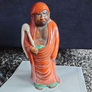 Vintage Bodhidharma DARUMA Figur japanische Kutani Keramik Buddha Statue 12,2 Zoll - Bild 1 von 24