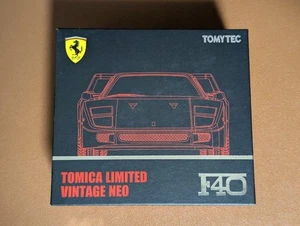 Tomica Limited Vintage Neo TLV-NEO Ferrari F40 1/64 Rosso Diecast Auto Giappone - Foto 1 di 4