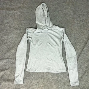 Alo Yoga Hoodie Womens Small Lightweight Long Sleeve Alosoft Hooded Runner Top - Picture 1 of 11
