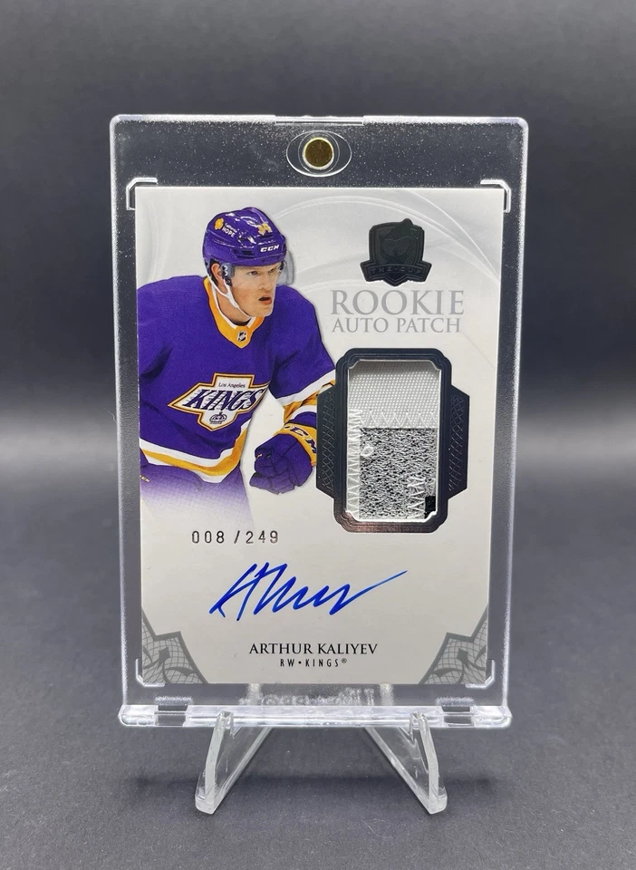 2020-21 Upper Deck The Cup Rookie Auto Patch #165 Arthur Kaliyev /249 - LA Kings - Image 1 of 2