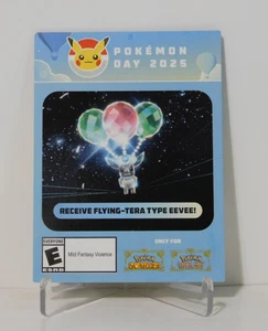 Flying-Tera Type Eevee Pokémon Day 2025 PROMO In-Game Reward (Card Shipped) - Picture 1 of 2