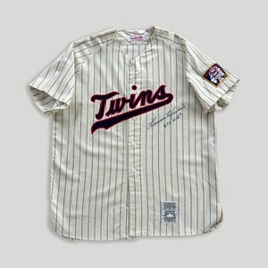 Mitchell & Ness Harmon Killebrew Signed Twins Authentic Flannel Jersey JSA - Picture 1 of 6