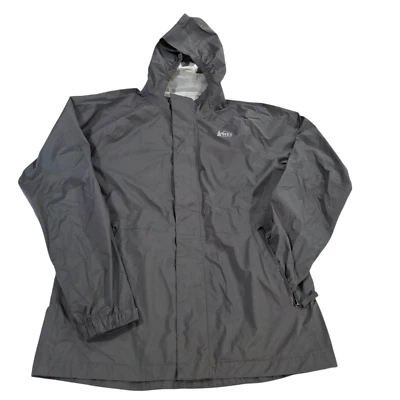 Chaqueta Cortavientos REI Coop Unisex Niños Negra XL Ripstop Bolsillo Cremallera Exterior Foto 1 de 4