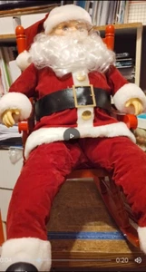 Gemmy Rocking Santa Claus Animated 16" Sings "Jingle Bells" Vintage 1991 mit Box - Bild 1 von 15