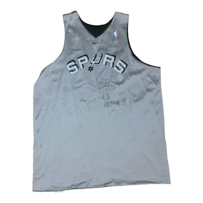 San Antonio Spurs Size XL Silver/Black Practice Nike Jersey Auto David Robinson - Image 1 of 4