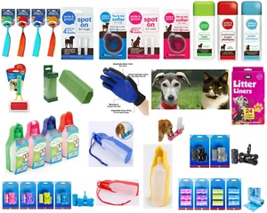 Haustierbürste Spender Handschuhe Kotbeutel Wasser Hund Katze Tragbar Bräutigam Nachfüllfutter Futterautomat - Bild 1 von 62