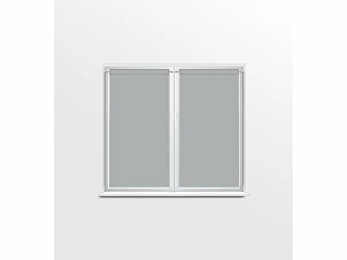 Coppia di Tendine a Vetro 60 x 120 cm Panama Grigio Chiaro (X7y) - Immagine 1 di 1