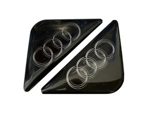 Number Plate 3D Gel Corners AUDI Badge x Pair - Picture 1 of 1