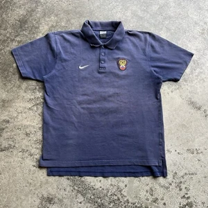RUSSIA Y2K HOME FOOTBALL Collard Polo Jersey SHIRT SOCCER NIKE VINTAGE Sz Large - Picture 1 of 7