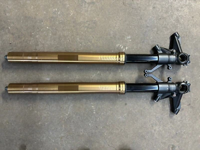 Horquillas suspensión delantera abolladuras Kawasaki zx10r zx10 Ninja 2008 2009 2010 OEM Foto 1 de 4