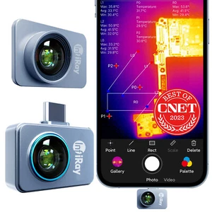 InfiRay P2Pro MacroLens Thermal Imager USB-C for Android Wärmebildkamera - Zdjęcie 1 z 8