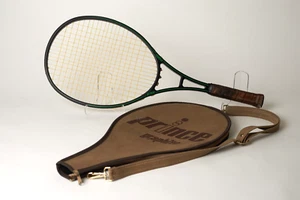 Vintage 1979-81 USA Prince Graphite Comp Tennisschläger 4-3/8" Griff mit Koffer - Bild 1 von 11