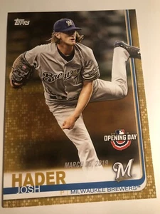 2019 Topps Opening Day Jumbo 5x7 Josh Hader Brewers 115 01/10 - Picture 1 of 1