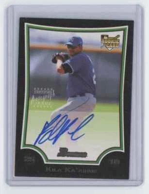 2009 Bowman Kila Ka'aihue Auto Baseball Card Kansas City Royals #222 - Image 1 of 2