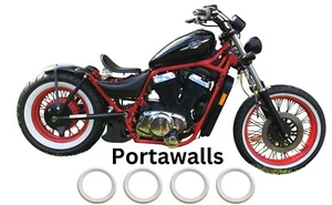 Portawall Moto Delantero DELGADO 2X 18"" - Trasero AMPLIO 2X 15"" Pared Lateral Blanca - Imagen 1 de 4
