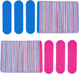 Mini Nail Files Bulk, 100 Pcs Disposable Double Sided Emery Boards Travel Size f - Picture 1 of 12