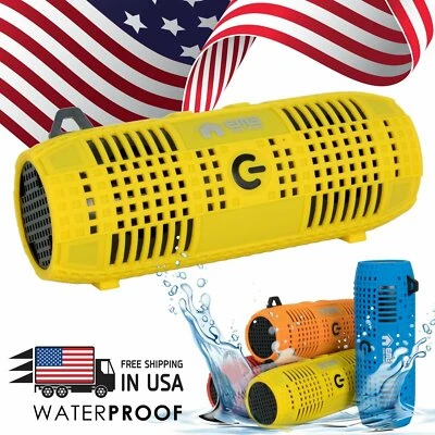 EMB Rechargeable Portable waterproof Speaker Outdoor Wireless Loud w/ Bluetooth