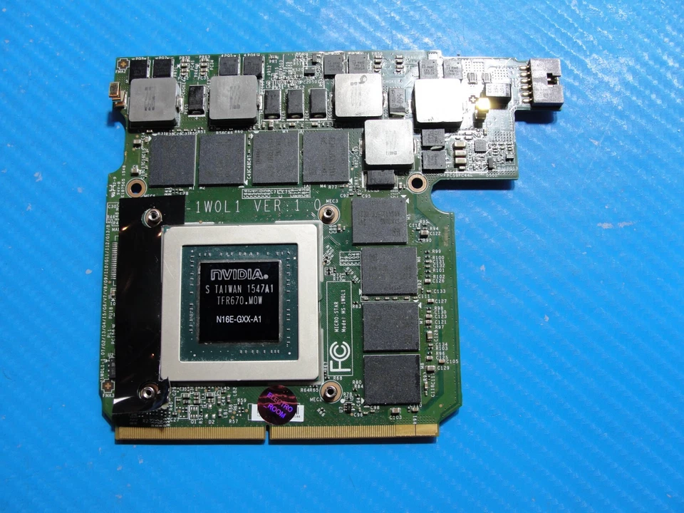 MSI Dominator Pro 17.3” GT72S 6QF GTX 980M 8GB Video Card MS-1W0L1 N16E-GXX-A1 - Image 1 of 2