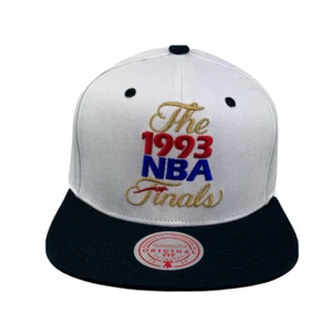 The 1993 NBA Finals Mitchell & Ness Retro Snapback hat cap white black - Picture 1 of 6